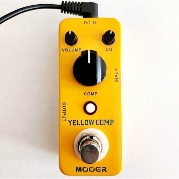 Mooer Yellow Comp Compressor Sustainer Mini Guitar Pedal FX Effects Tested ELEC - Picture 1 of 1